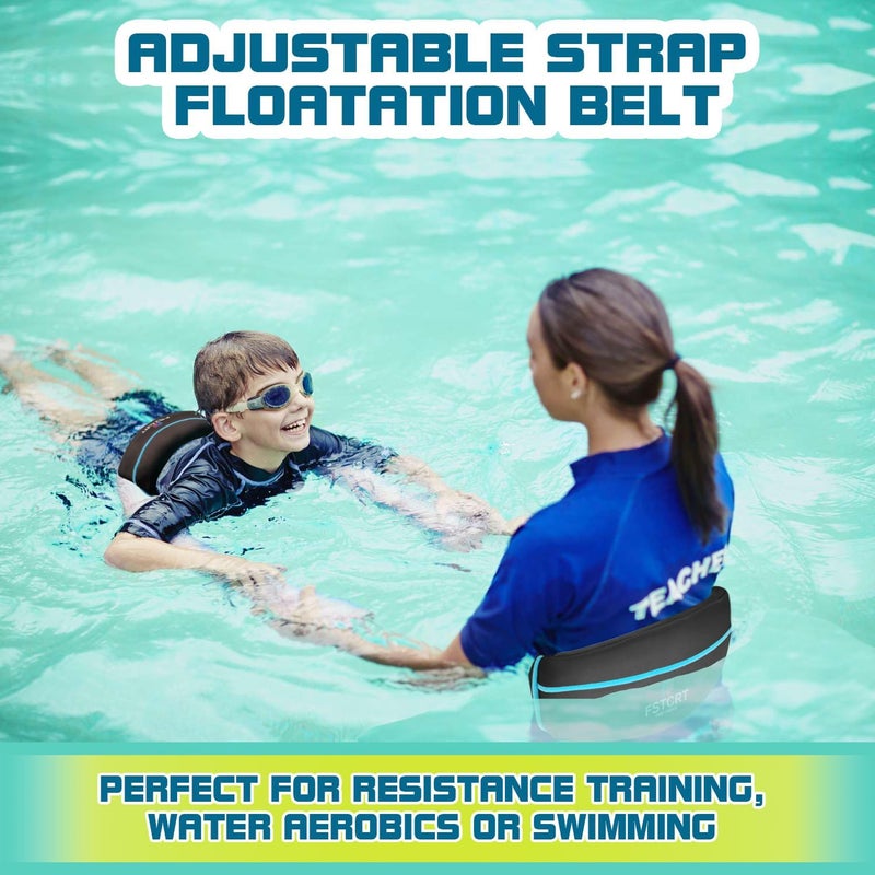 Fstcrt Swim Belts for Kids, Flotation Swimming Belt, Water Aerobics Belt, Adjustable Toddler Swim Float Water Aerobic Equipment Floaties for Pool - Image 2